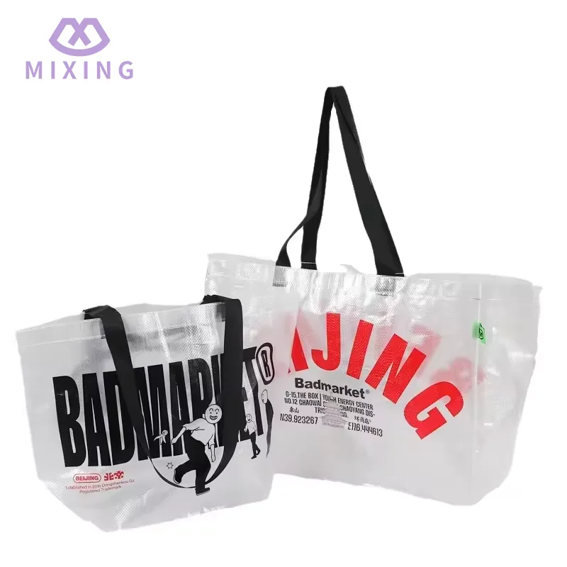 Doorzichtige PP geweven draagtas