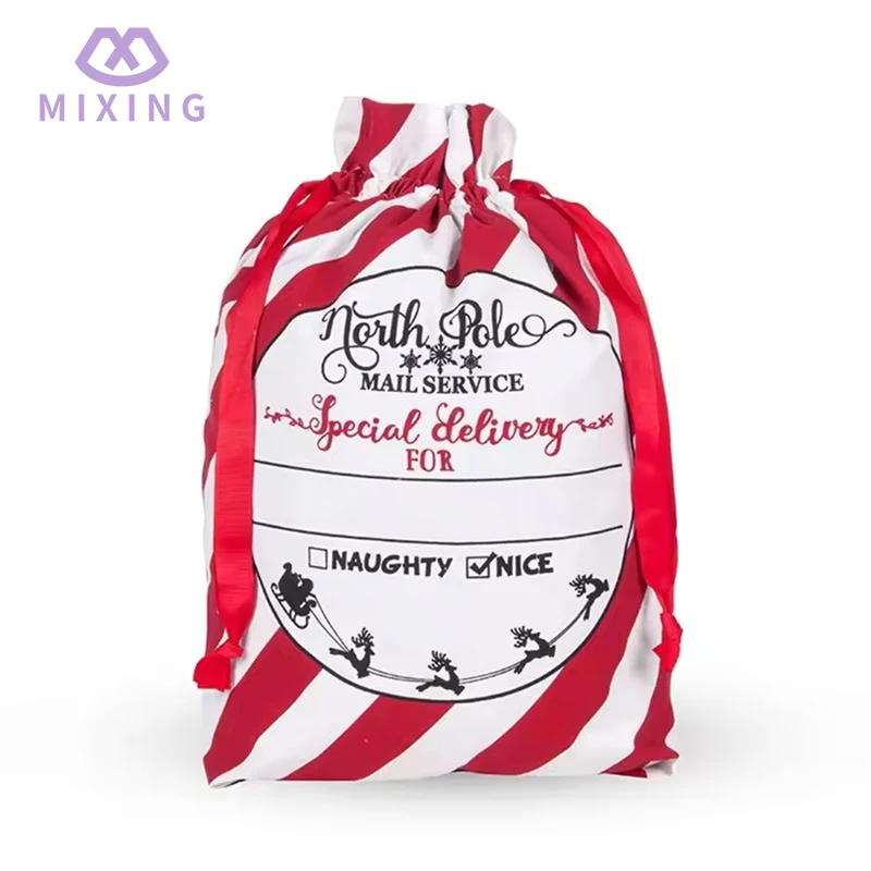 Katoenen kerstmanzak