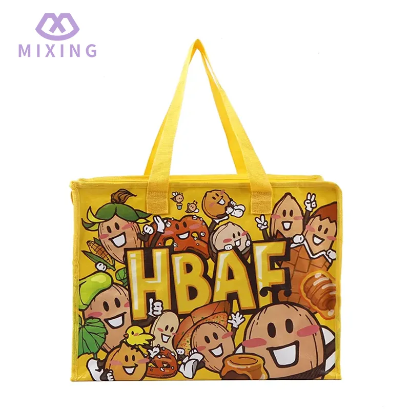 PP geweven draagtas met ritssluiting